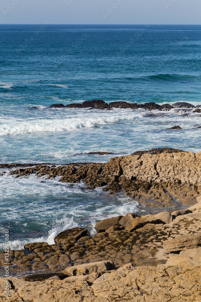 atlantic coastline in europe, with surfs atlantic coastline in europe, with surfs