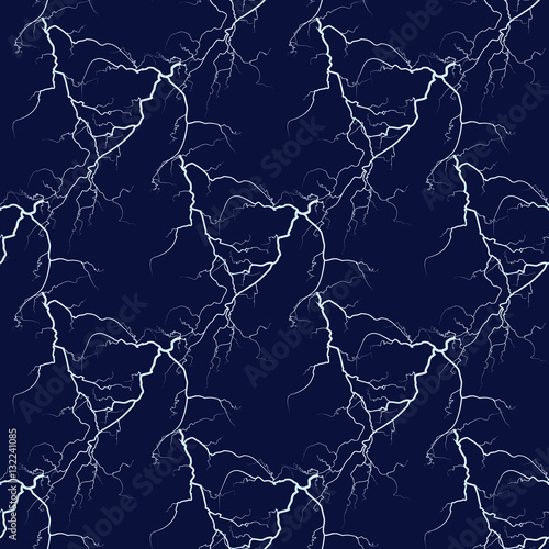 White vector lightning seamless background
