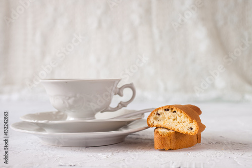 biscotti cookies on a table, selective focus