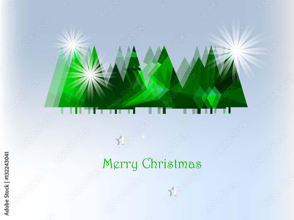 Obraz premium Christmas forest