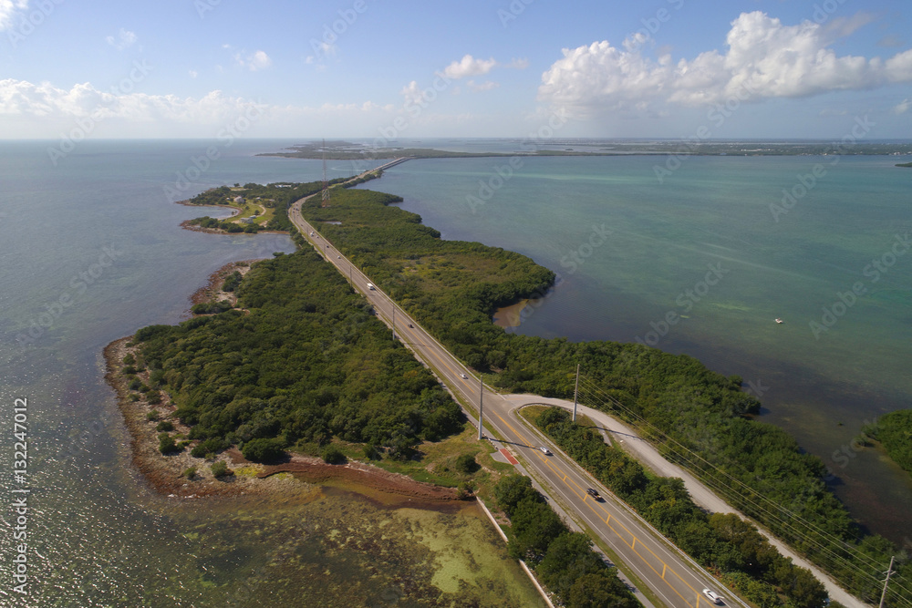 Obraz premium Aerial image of the Florida Keys