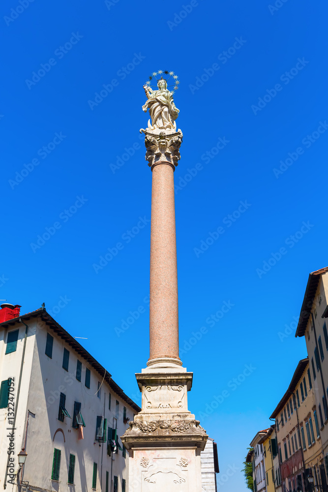 Marian Column in Lucca, Italy