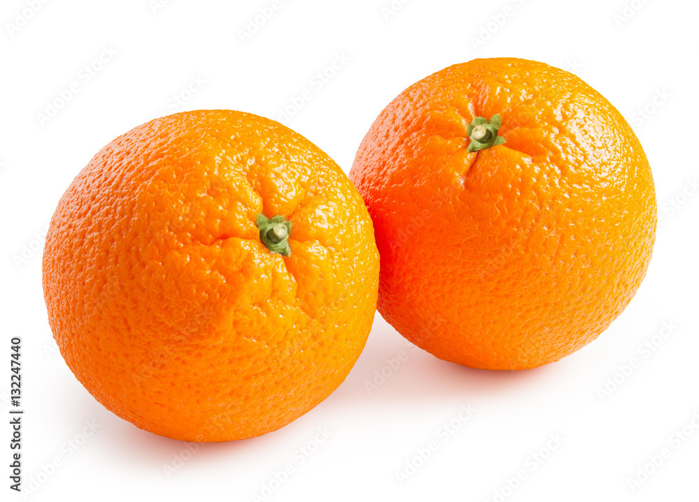 Oranges isolated on white background Oranges isolated on white background