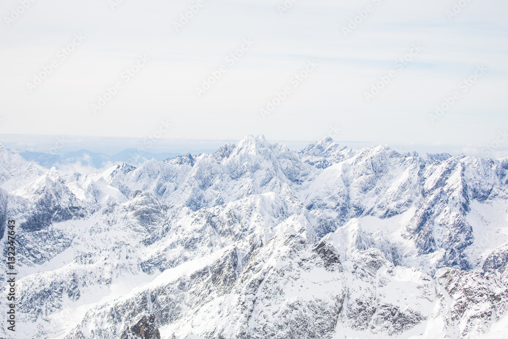 Winter in High Tatras Mountains. High Tatry. Slovakia. Vysoke Tatry.