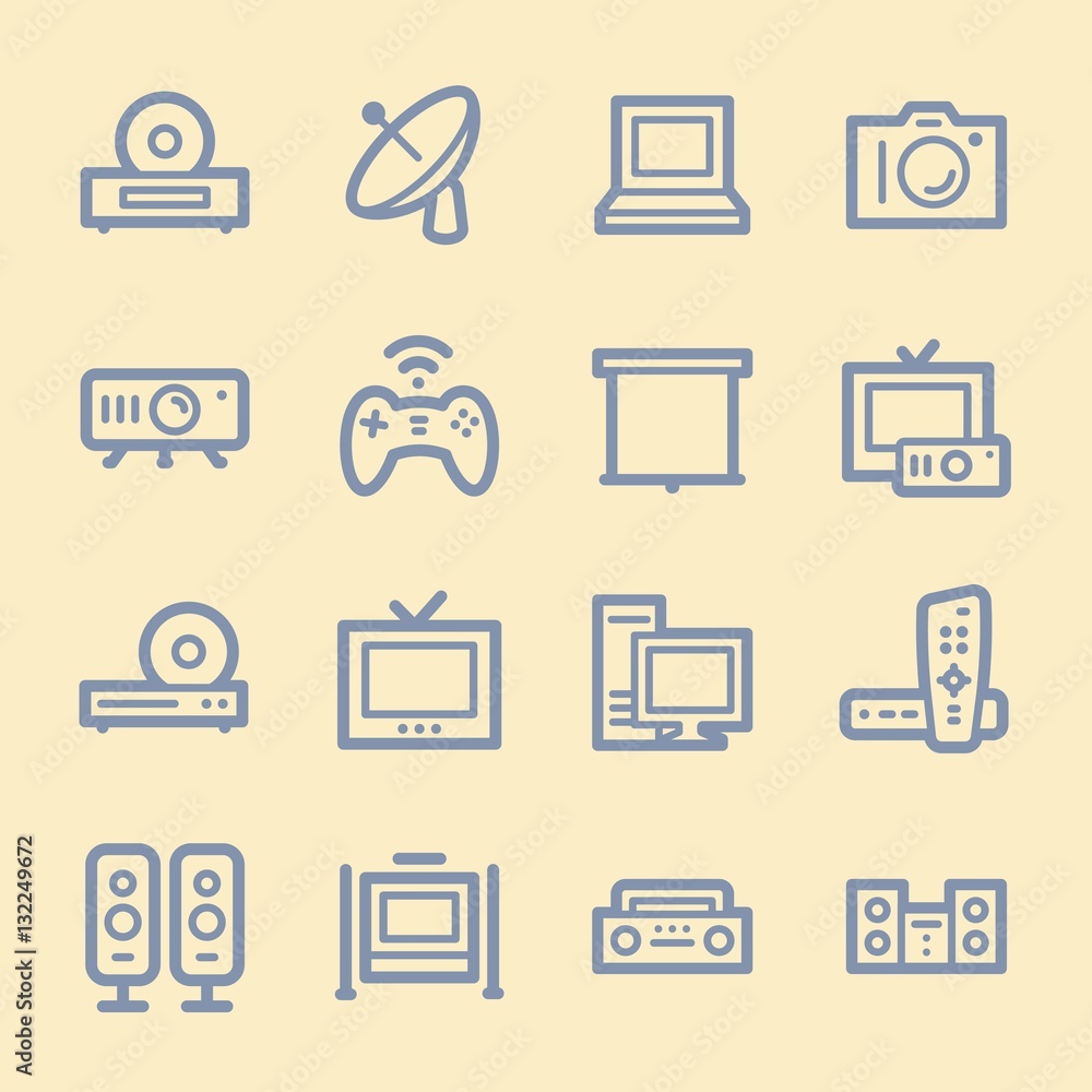 Electronic Appliances Web Icons Electronic Appliances Web Icons