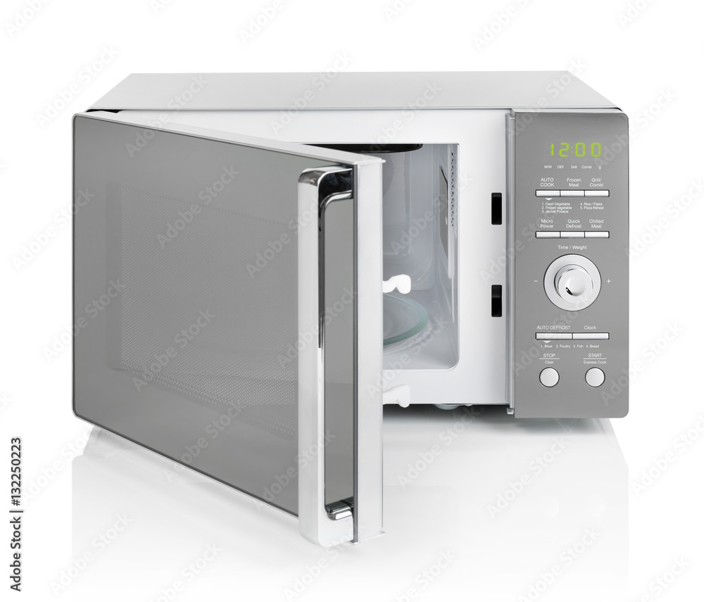 Fototapeta premium Microwave oven isolated on white
