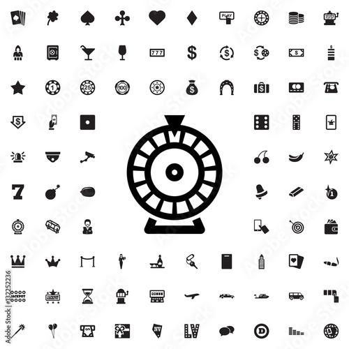 Roulette icon illustration