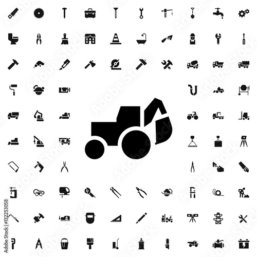 excavator icon illustration