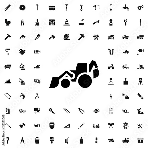 excavator icon illustration