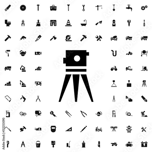 theodolite icon illustration