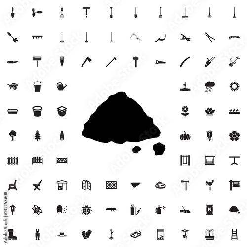 ground heap icon illustration