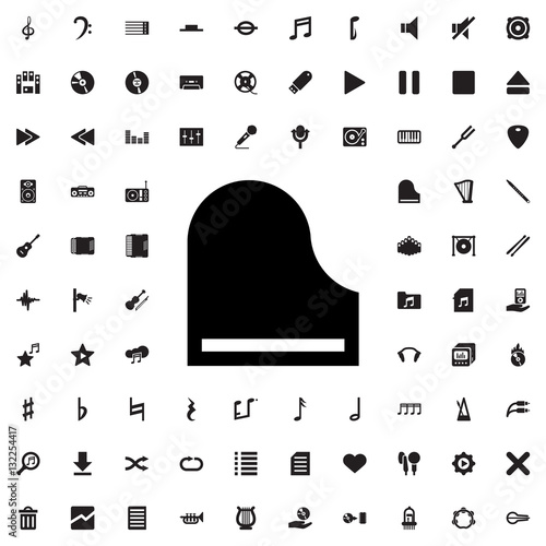 piano icon illustration