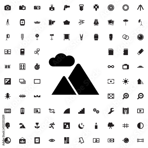 mountain icon illustration