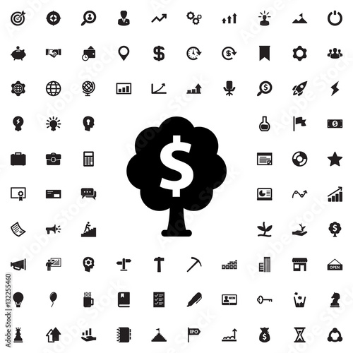 money tree icon illustration