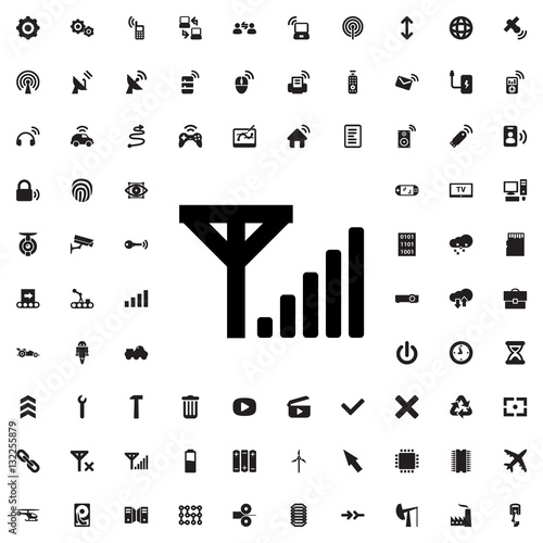 mobile signal icon vector
