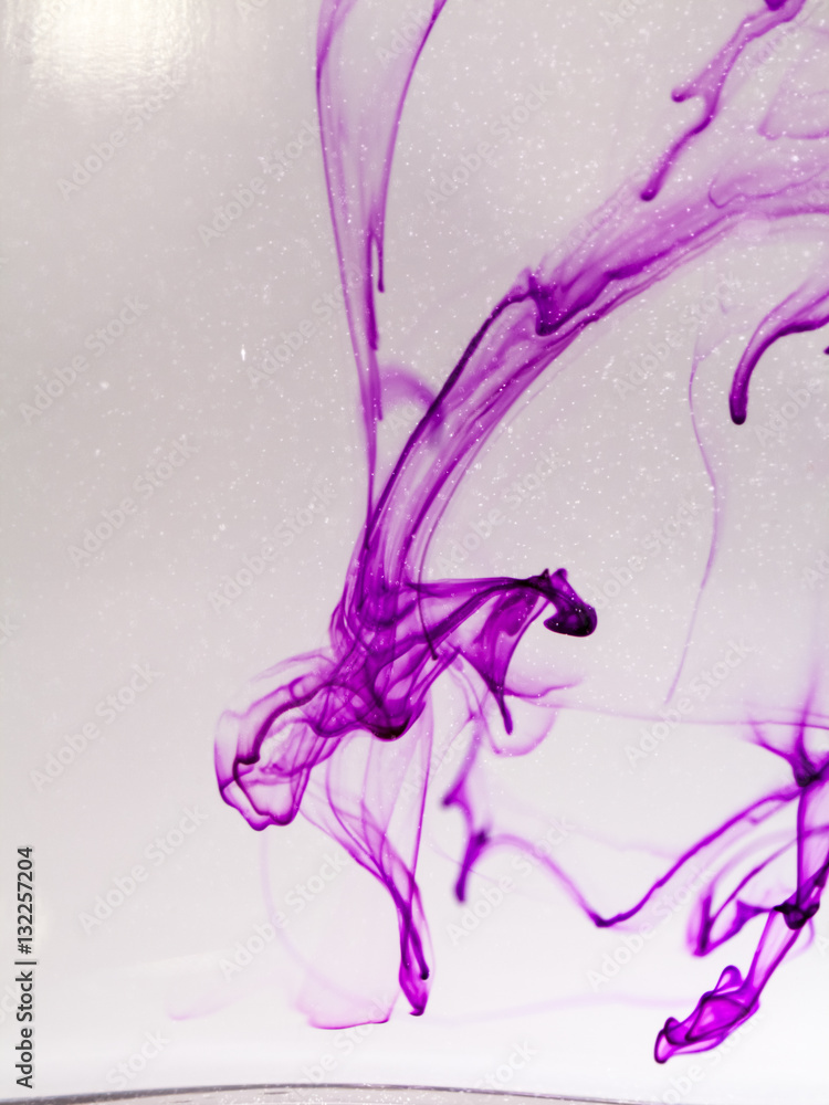 Fototapeta premium Abstract, colorful ink shapes 