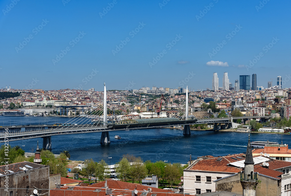 Golden Horn Metro Bridge Istanbul,Turkey