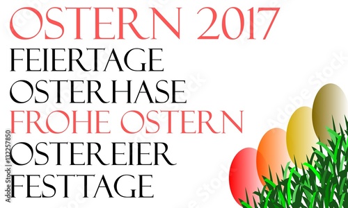 Ostern 2017 / Osterkarte / Frohe Ostern