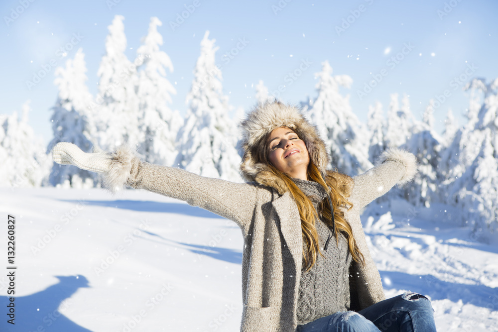 Naklejka premium Freiheit in der Winterlandschaft