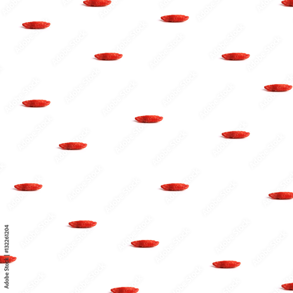 pattern of goji berries isolated on white background pattern of goji berries isolated on white background
