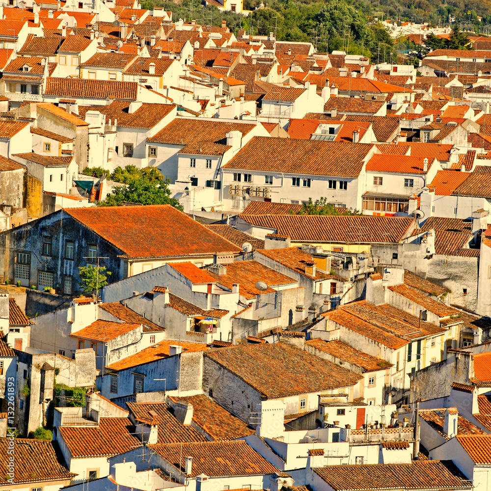 red tile roofs in portugal village red tile roofs in portugal village