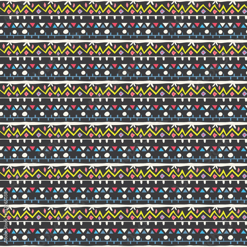 Seamless vector tribal texture.