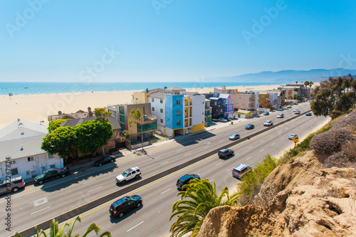Highway One in Santa Monica - Stock Image
