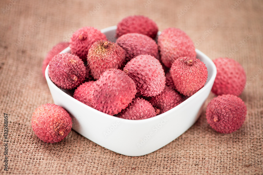 Portion of Lichee Fruits (selective focus) Portion of Lichee Fruits (selective focus)