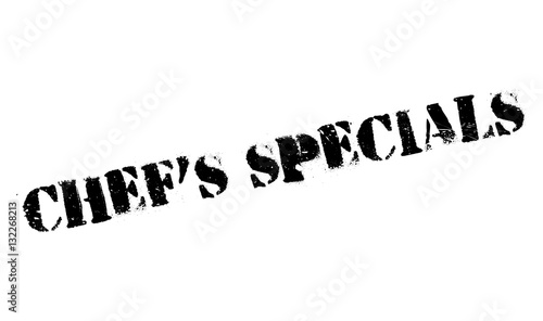 Chef specials stamp. Grunge design with dust scratches. Effects can be easily removed for a clean, crisp look. Color is easily changed.