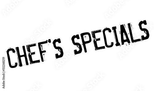 Chef specials stamp. Grunge design with dust scratches. Effects can be easily removed for a clean, crisp look. Color is easily changed.