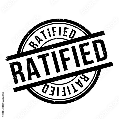 Ratified rubber stamp