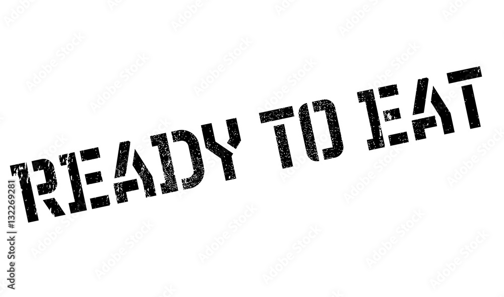 Ready To Eat rubber stamp