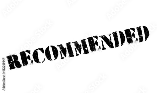 Recommended rubber stamp