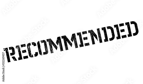 Recommended rubber stamp