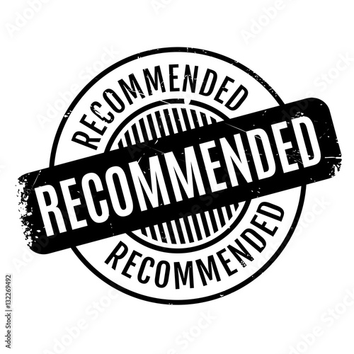 Recommended rubber stamp
