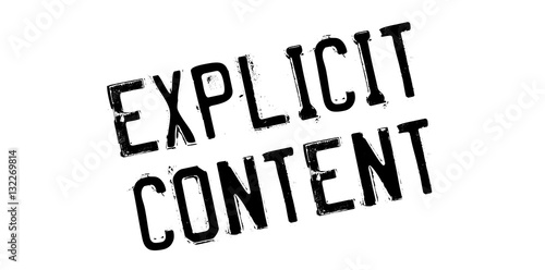Explicit Content rubber stamp. Grunge design with dust scratches. Effects can be easily removed for a clean, crisp look. Color is easily changed.
