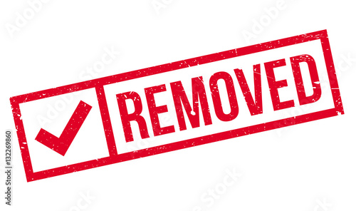 Removed rubber stamp