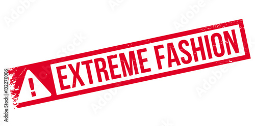 Extreme Fashion rubber stamp. Grunge design with dust scratches. Effects can be easily removed for a clean, crisp look. Color is easily changed.
