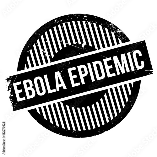 Ebola Epidemic rubber stamp. Grunge design with dust scratches. Effects can be easily removed for a clean, crisp look. Color is easily changed.