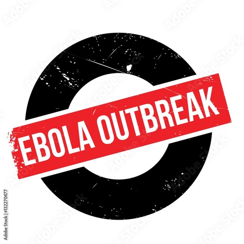 Ebola Outbreak rubber stamp. Grunge design with dust scratches. Effects can be easily removed for a clean, crisp look. Color is easily changed.