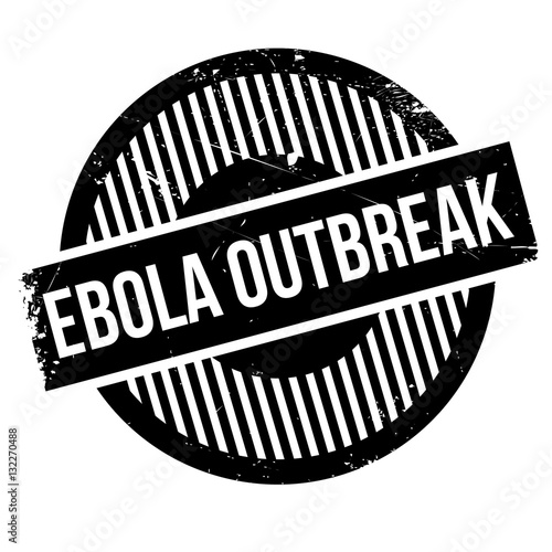 Ebola Outbreak rubber stamp. Grunge design with dust scratches. Effects can be easily removed for a clean, crisp look. Color is easily changed.
