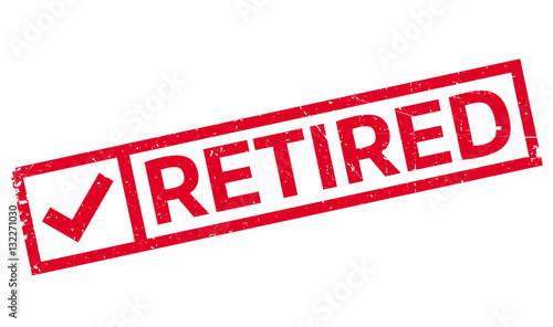 Retired rubber stamp