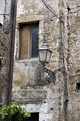 architectural details of a medieval village near Viterbo