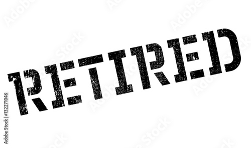Retired rubber stamp
