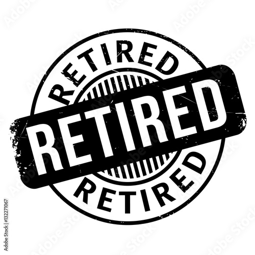 Retired rubber stamp