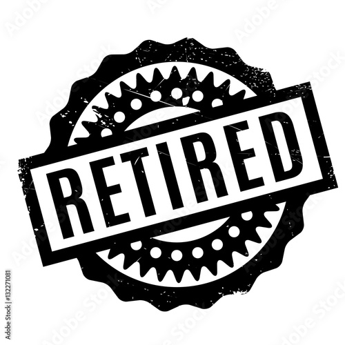 Retired rubber stamp