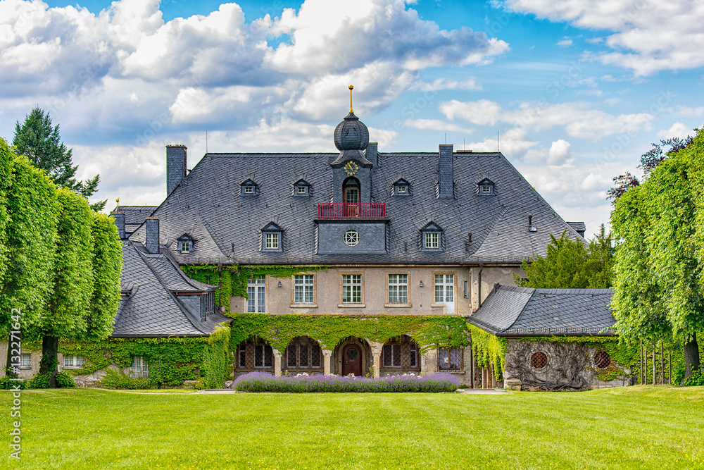 The Bergfried in Saalfeld Germany Thuringia StockFoto Adobe Stock