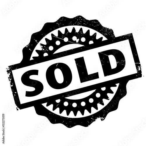 Sold rubber stamp