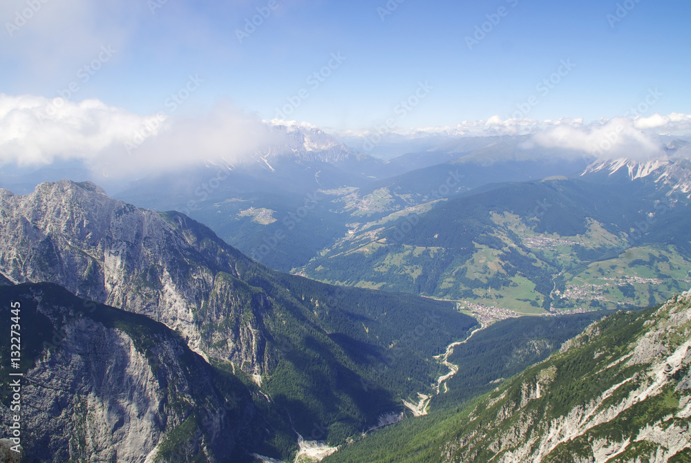 View of Santo Stefano di Cadore and Comelico from Terza Grande. View of Santo Stefano di Cadore and Comelico from Terza Grande.