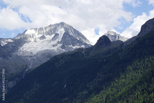 View of Mount Colllalto (Hochgall) from Rein in Taufers. © alexzappa